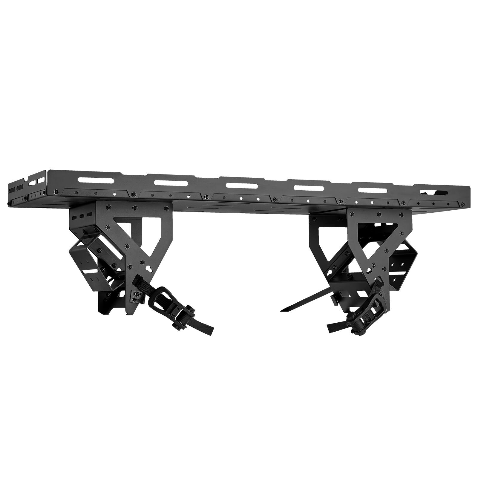 Alt View 5. VEVOR - Spare Tire Cargo Basket, for 30-40 Inch Tires, Fit for 1976-2024 Jeep Wrangler JK JL TJ YJ CJ, 80 lbs Load Capacity - Black.