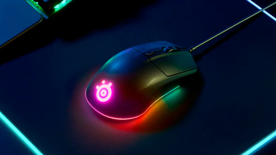 SteelSeries - Rival 3 Lightweight Wired Optical Gaming Mouse with Brilliant Prism RGB Lighting - Wired - Black