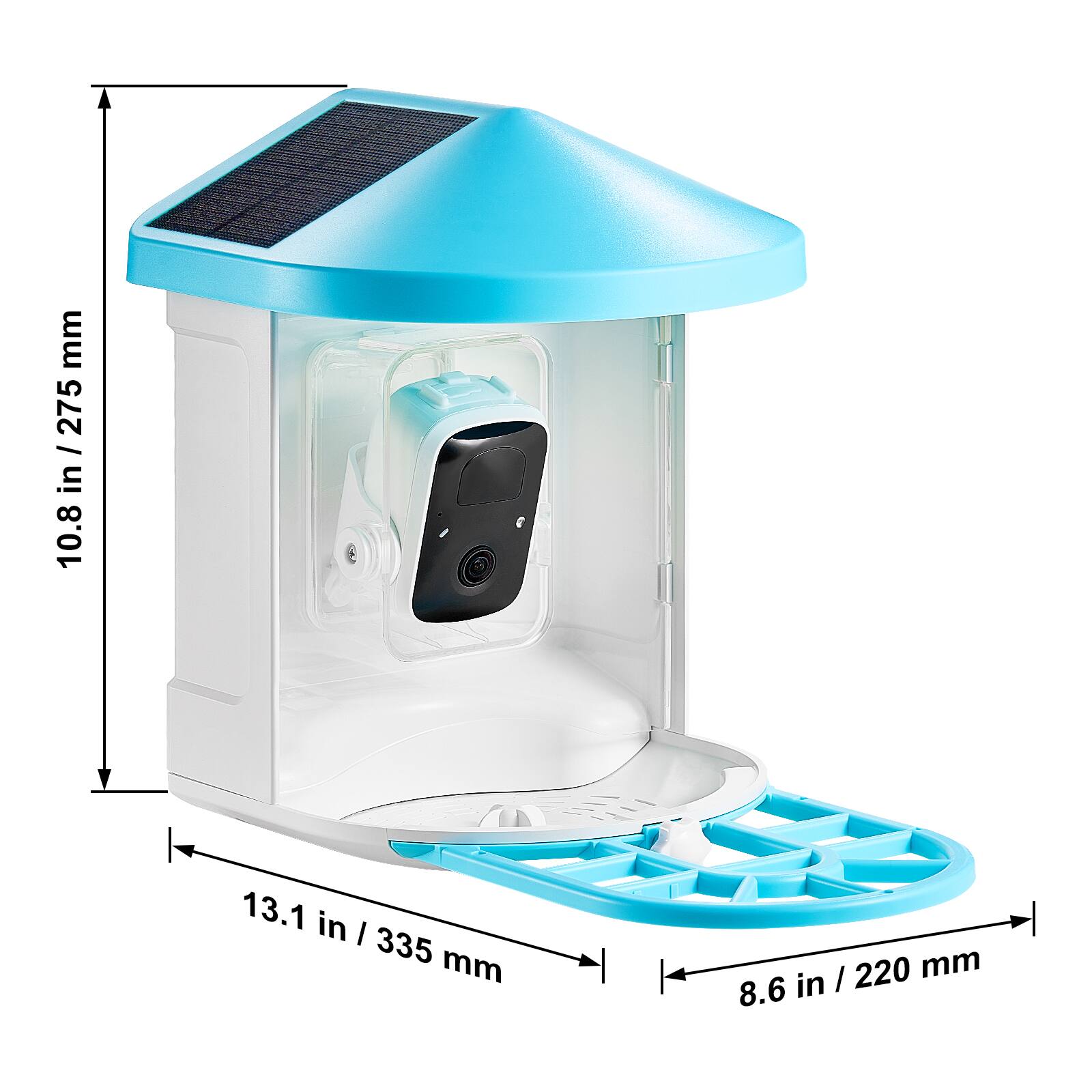 - Height: 10.8 in / 275 mm
- Width: 13.1 in / 335 mm
- Depth: 8.6 in / 220 mm