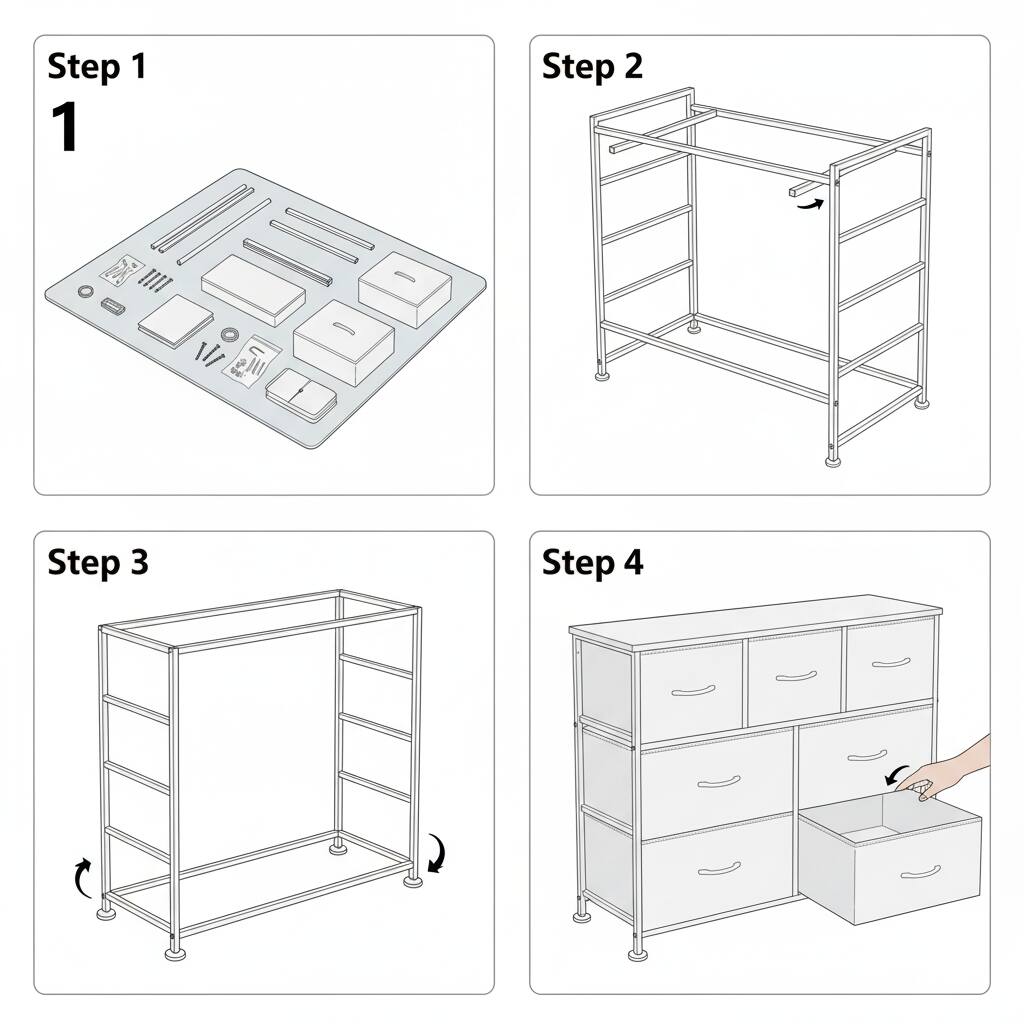 Step 1  
1  

Step 2  

Step 3  

Step 4