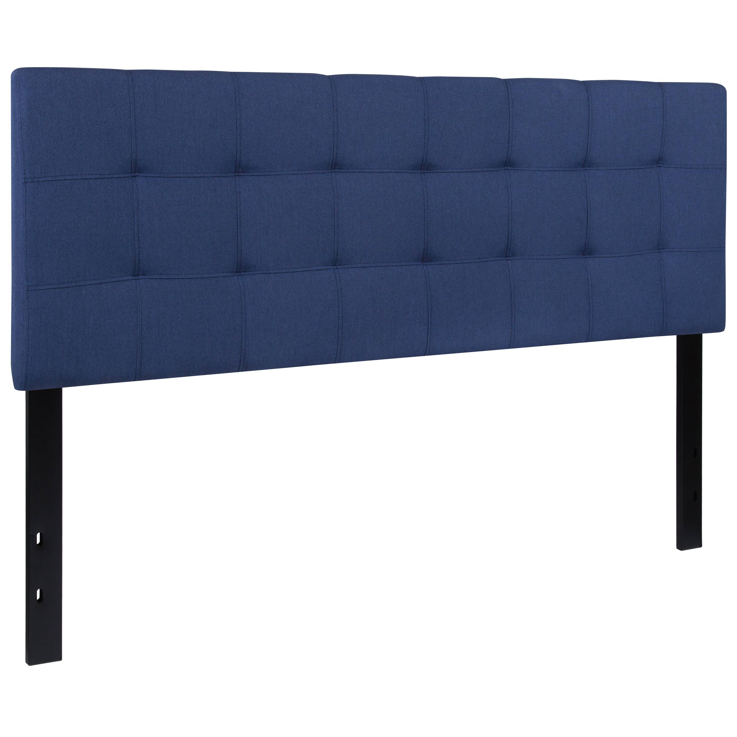 Alt View 1. Emma + Oliver - Quilted Tufted Upholstered Headboard - Navy.