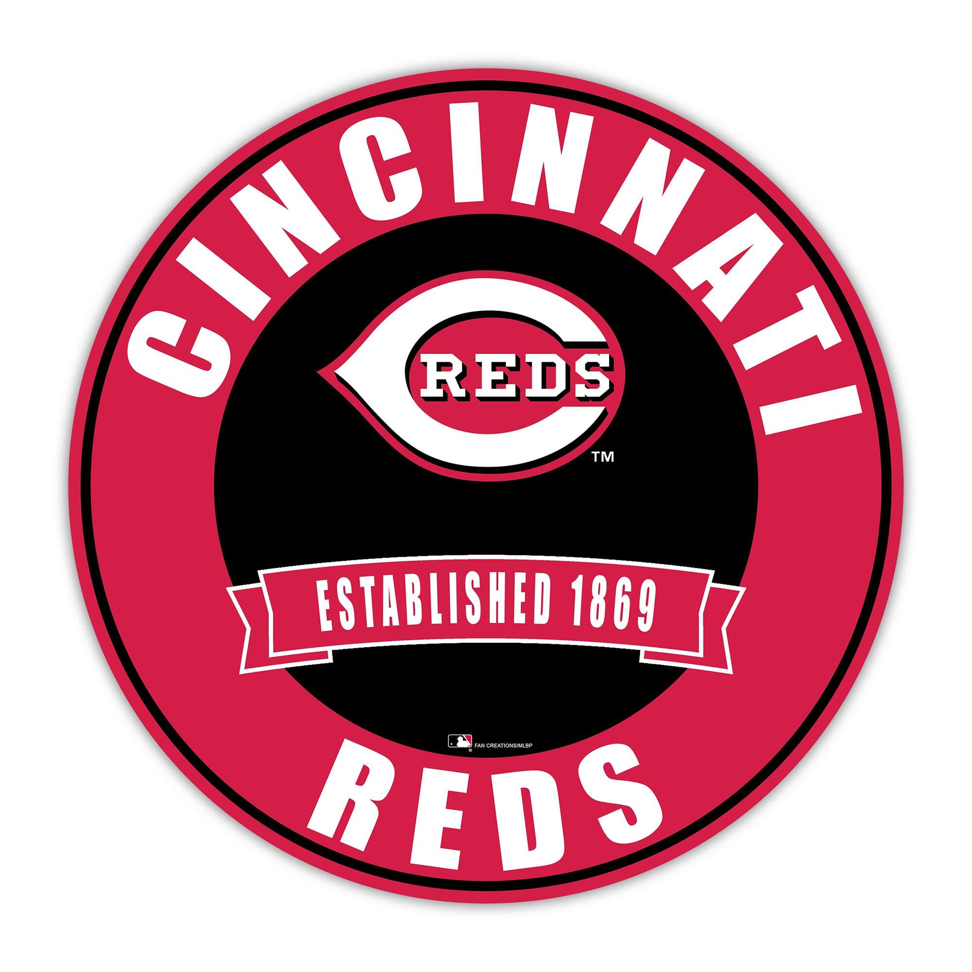 Cincinnati Reds 24" Circle with Banner