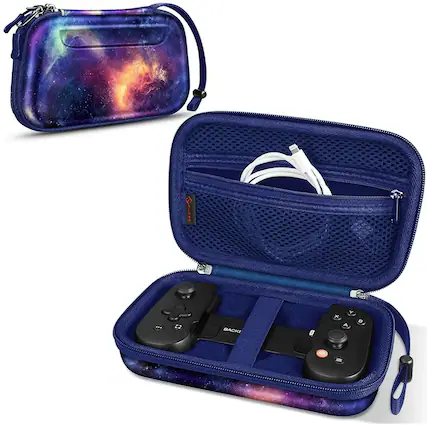 Front. Stock Preferred - Carrying Case for Backbone One Mobile Gaming Controller - Galaxy - Galaxy.