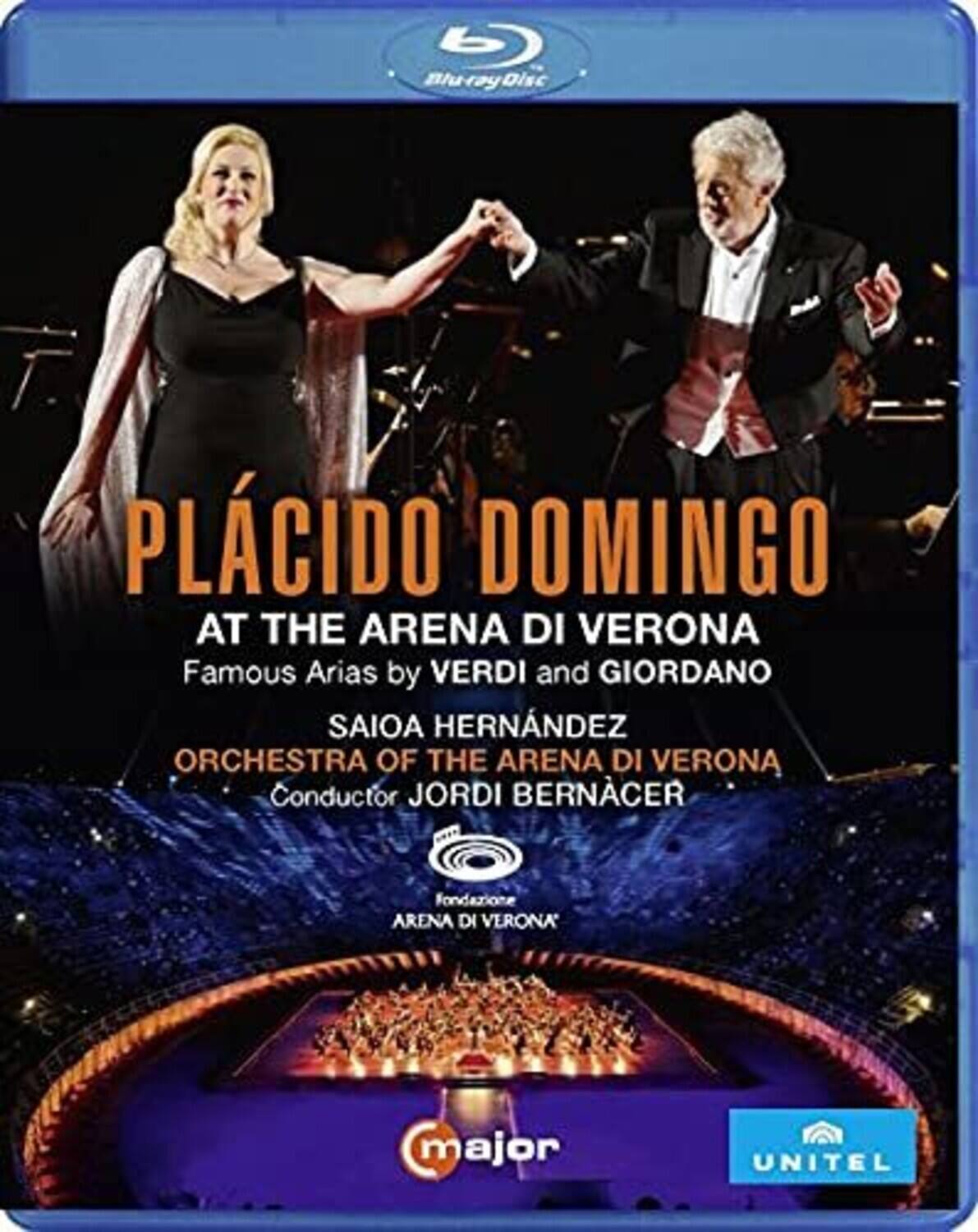 Front. Bernacer Orchestra Dell'Arena Di Verona Domingo Hernández - Placido Domingo at the Arena Di Veron   - BLU-RAY.