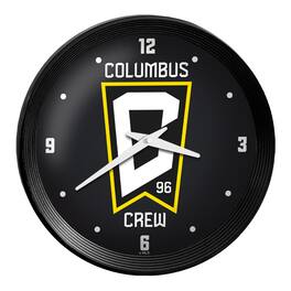 The Fan-Brand - Columbus Crew 15" Ribbed Frame Wall Clock - Multicolor