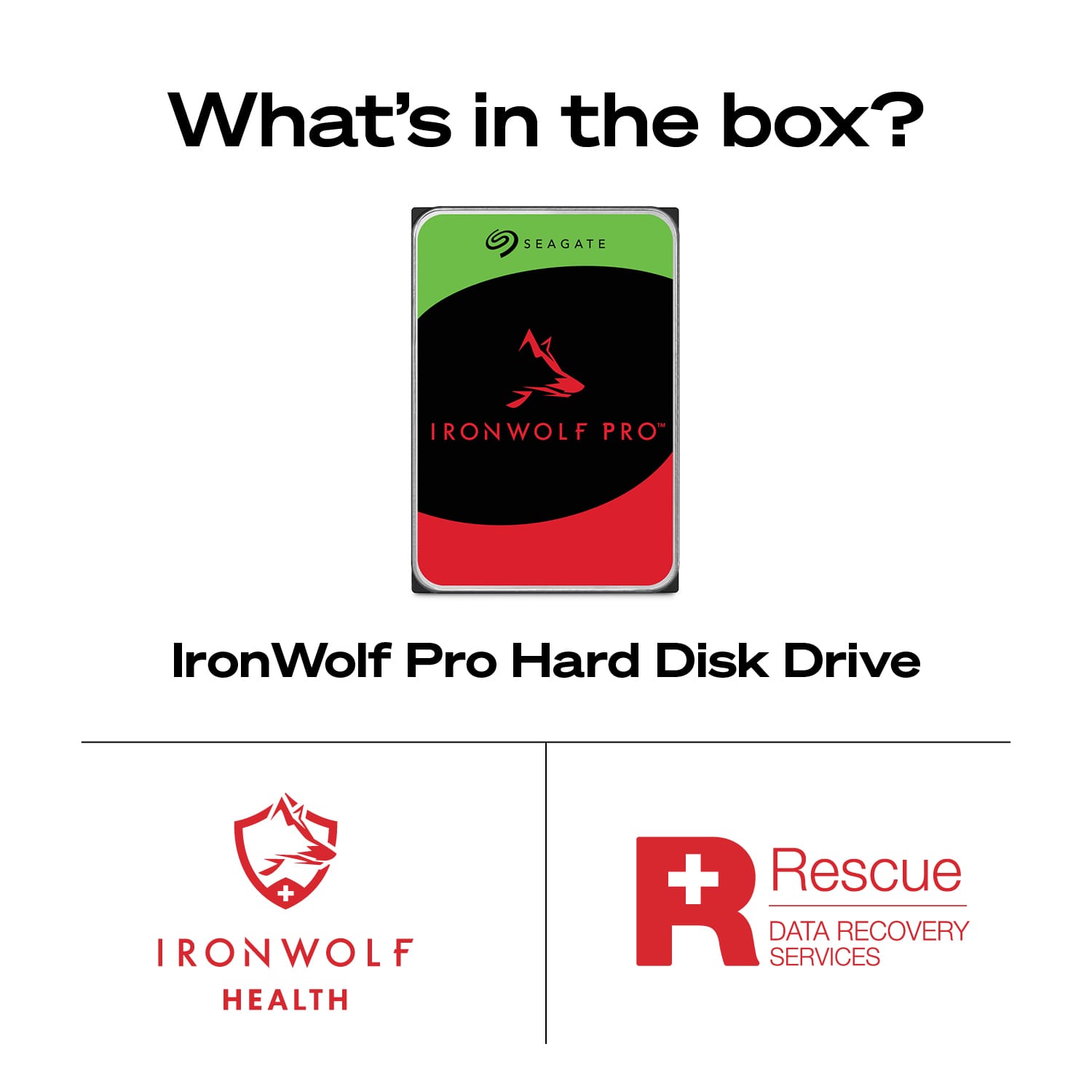 Seagate IronWolf Pro 12TB NAS Internal Hard Drive with Rescue Data
