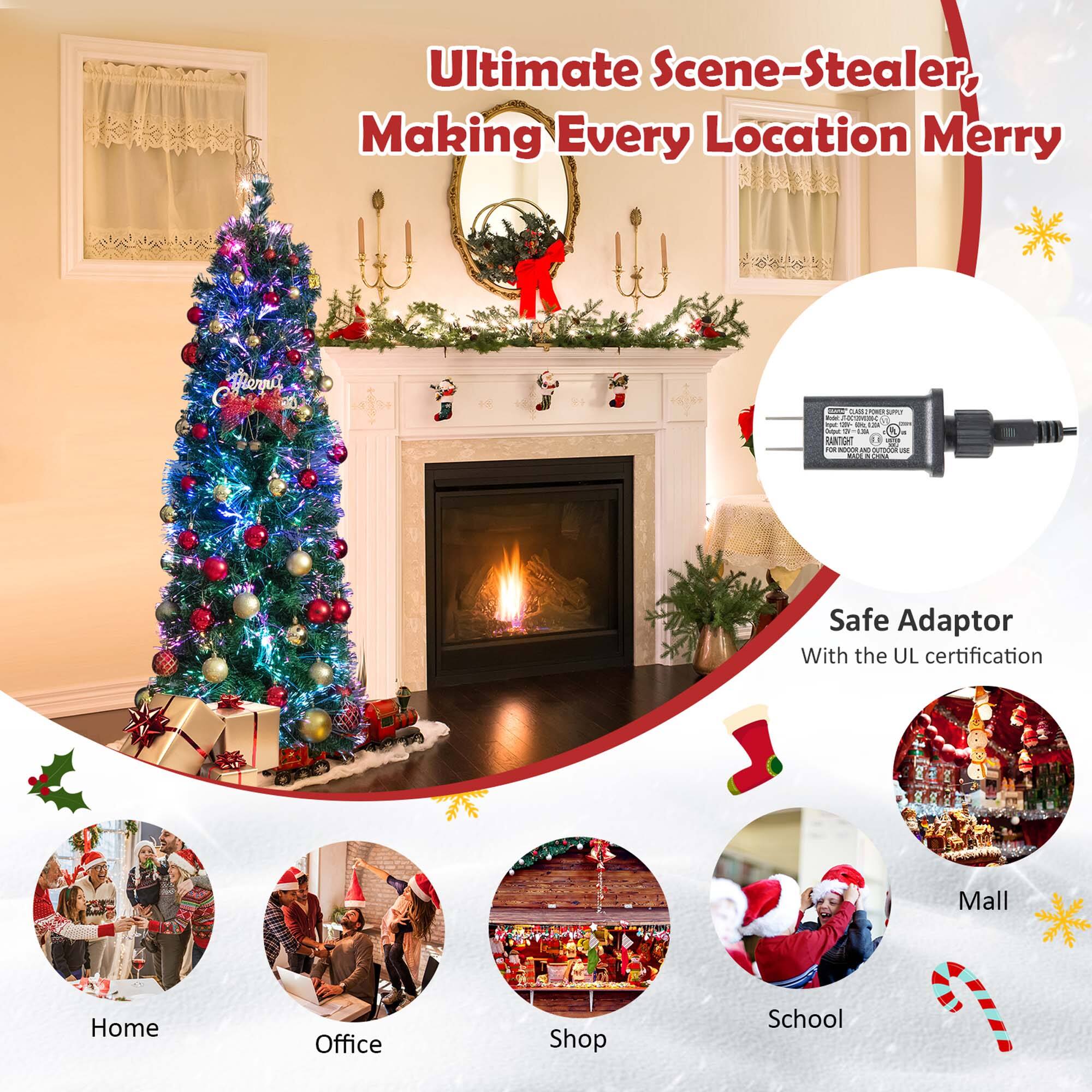 Ultimate Scene-Stealer, Making Every Location Merry Cheer. A Safe Adaptor with the UL certification. Mall, Home Office, Shop, School.