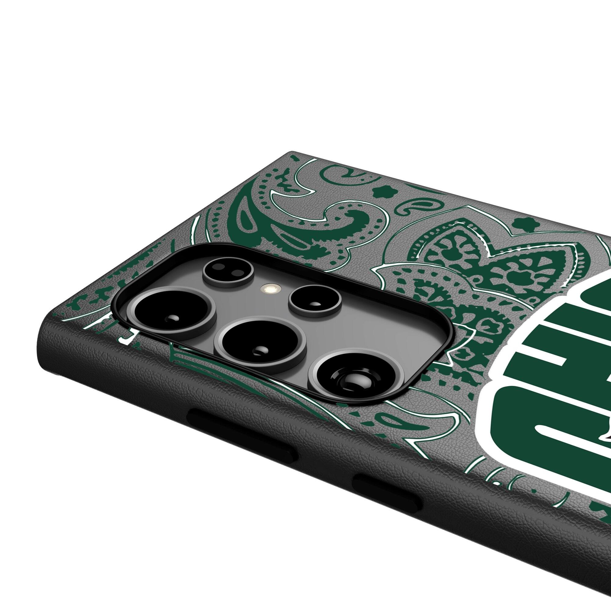 Alt View 3. Keyscaper - Ohio Bobcats Paisley Galaxy Magnetic Bump Case - S25 - Black.