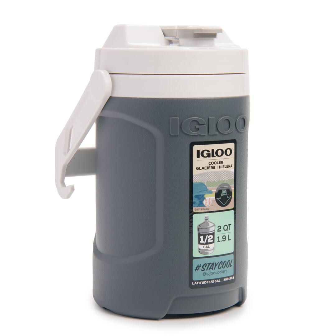 IGLOO Cooler Glaciére Hielera (C2SNS LD0 2 QT 1/2 1.9 L GAL)  
#STAYCOOL @igloocoolers  
Latitude 1/2 GAL  
4901580