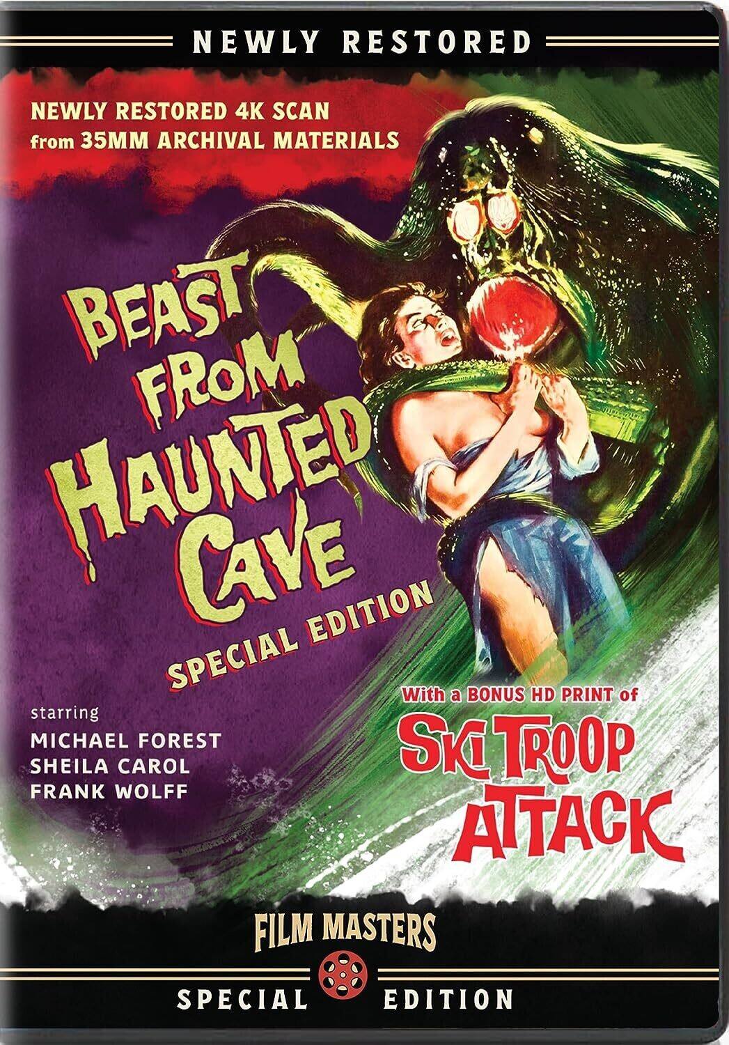 Front. Beast From Haunted Cave (1959) / Ski Troop Attack (1960)   - DVD.