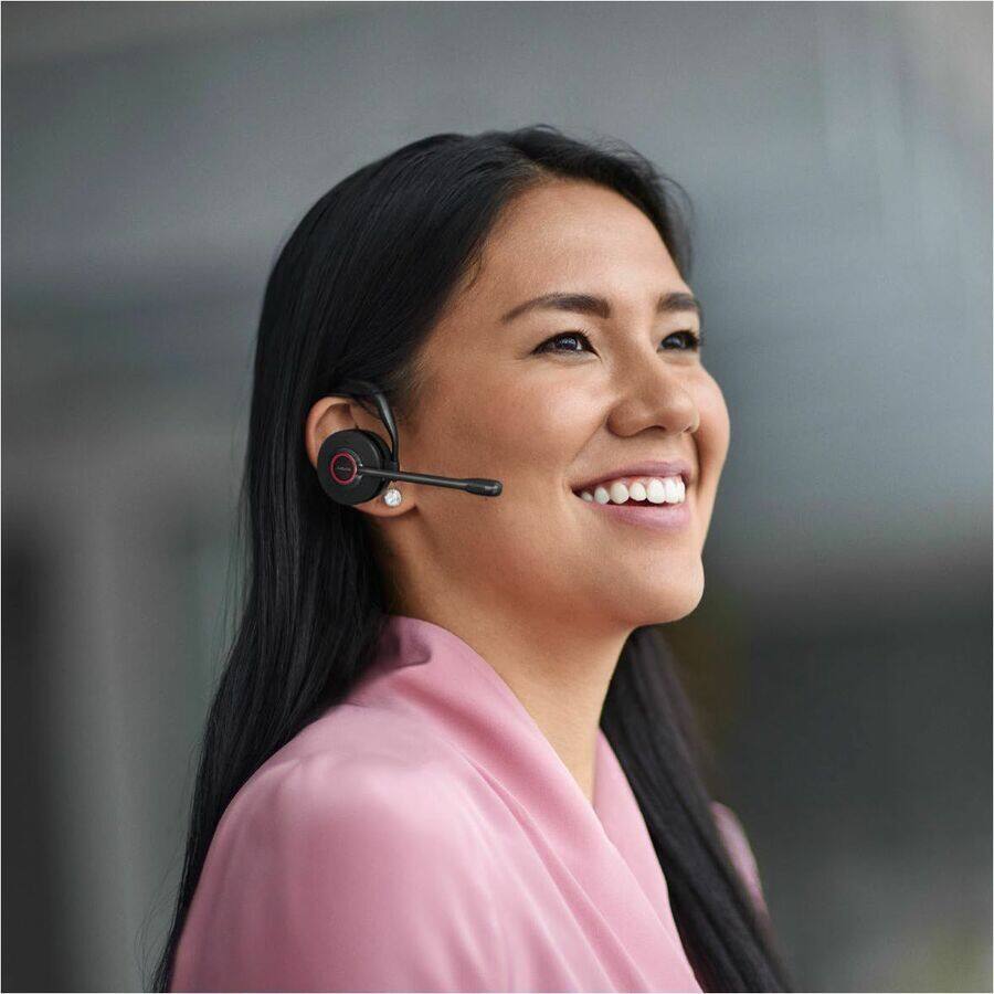 Alt View 1. Jabra - Jabra Engage 45 SE Earset - Mono - Wireless - DECT - 328.1 ft - 40 Hz to 16 kHz - Over-the-ear - Monaural - Outer-ear - Black.