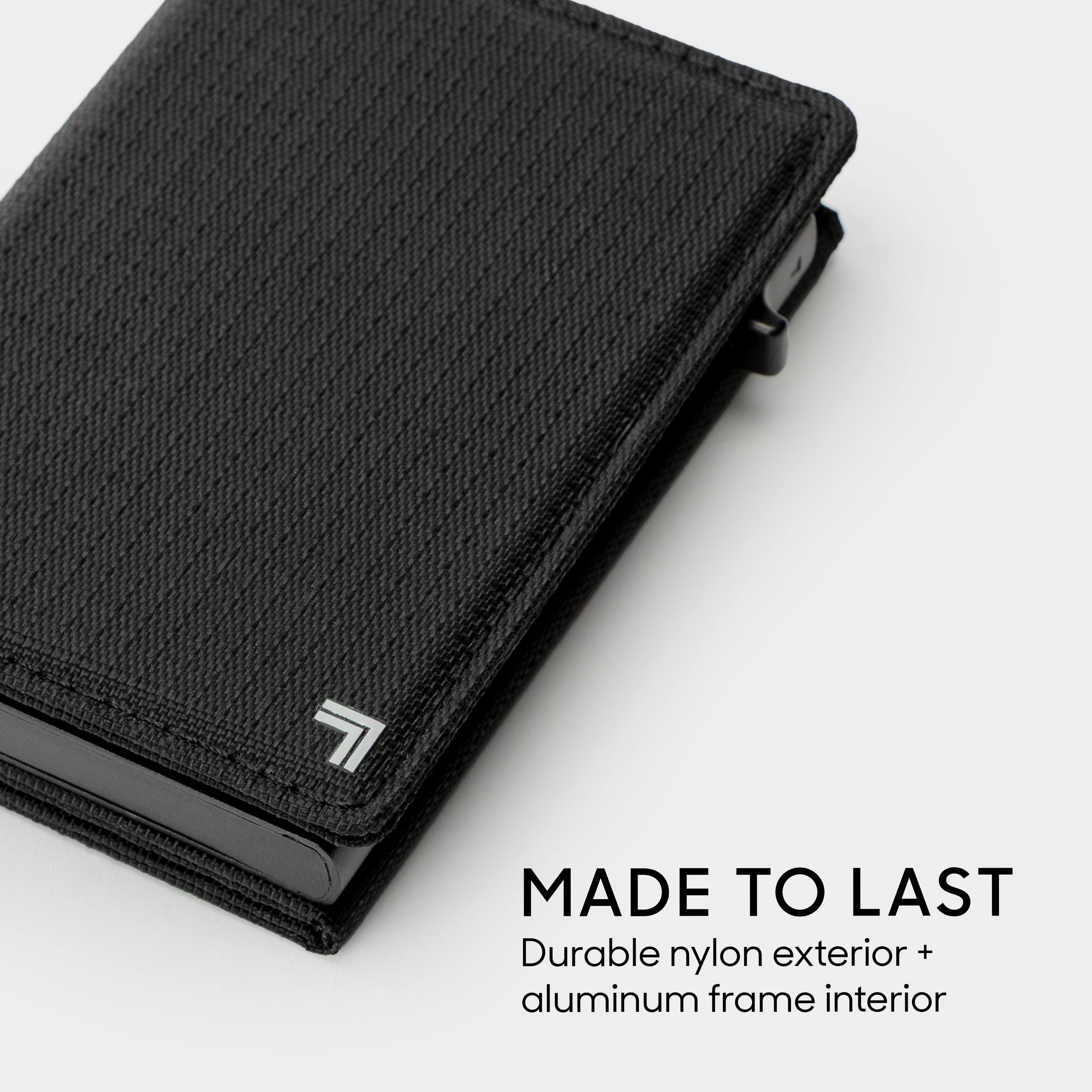 MADE TO LAST  
Durable nylon exterior + aluminum frame interior