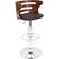 Angle. LumiSource - Cosi PU Leather Barstool - Brown.