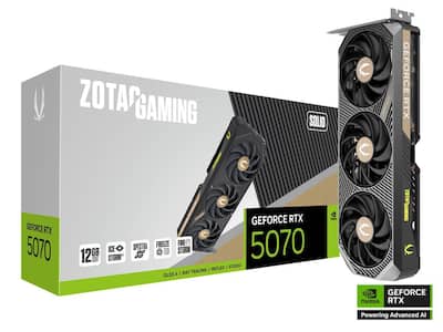 ZOTAC SOLID GeForce RTX 5070 12GB 192 Bit GDDR7 PCI Express 5.0 ZOTAC SOLID GeForce RTX 5070 12GB 192 Bit GDDR7 PCI Express 5.0