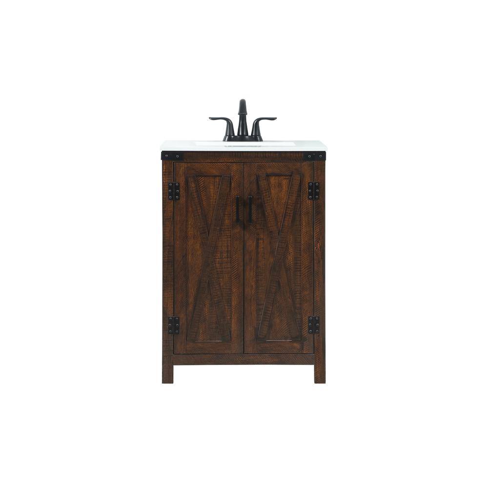Alt View 10. Elegant Kitchen and Bath - 24 inch Single bathroom vanity in expresso - Expresso.