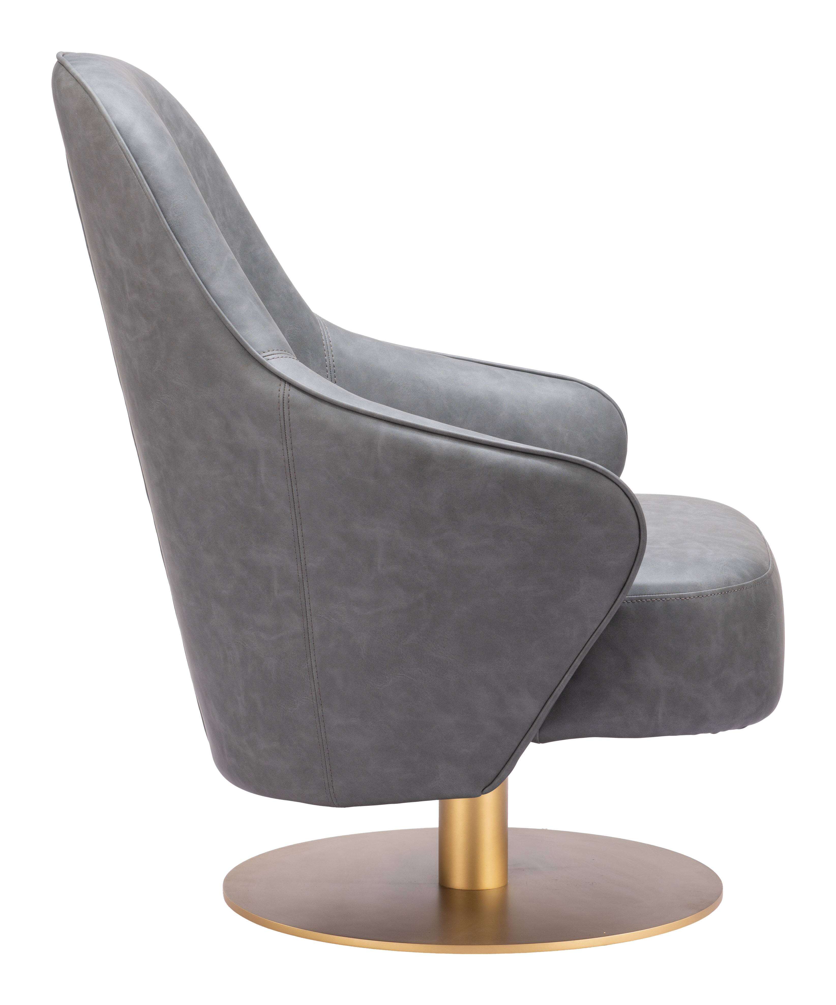 Back. Hivvago - Withby Accent Chair Gray - Gray.