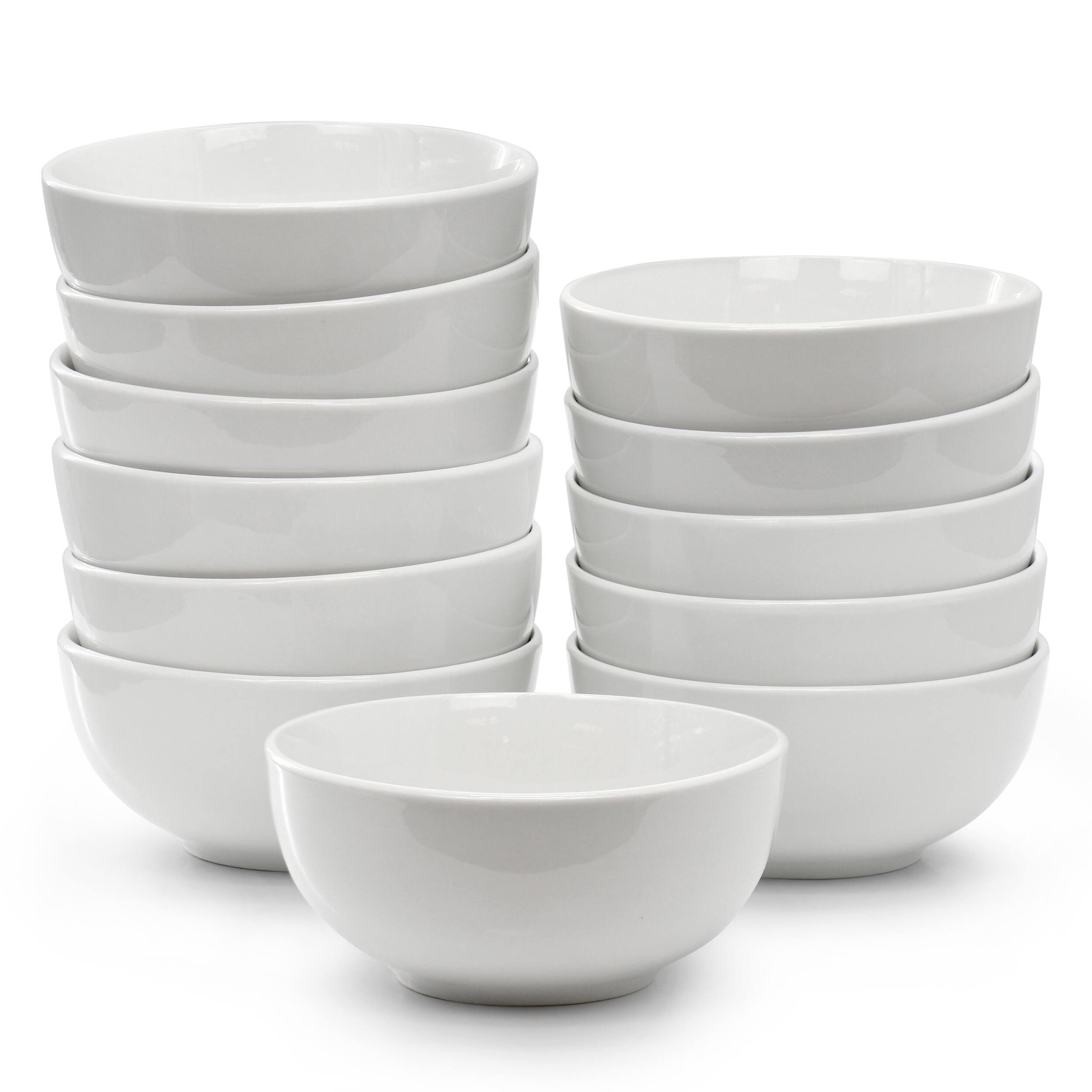 Elama - Professional Kitchen 12 Piece Porcelain Bowl Set - White
