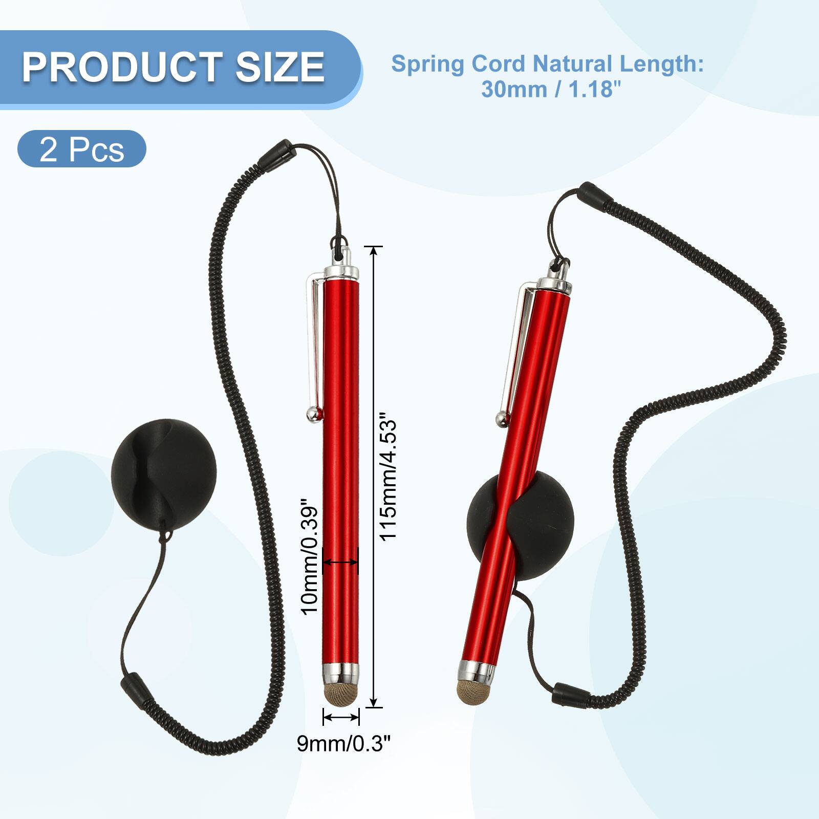 PRODUCT SIZE  
Spring Cord Natural Length: 30mm / 1.18"  
2 Pcs  
10mm/0.39"  
115mm/4.53"  
9mm/0.3"