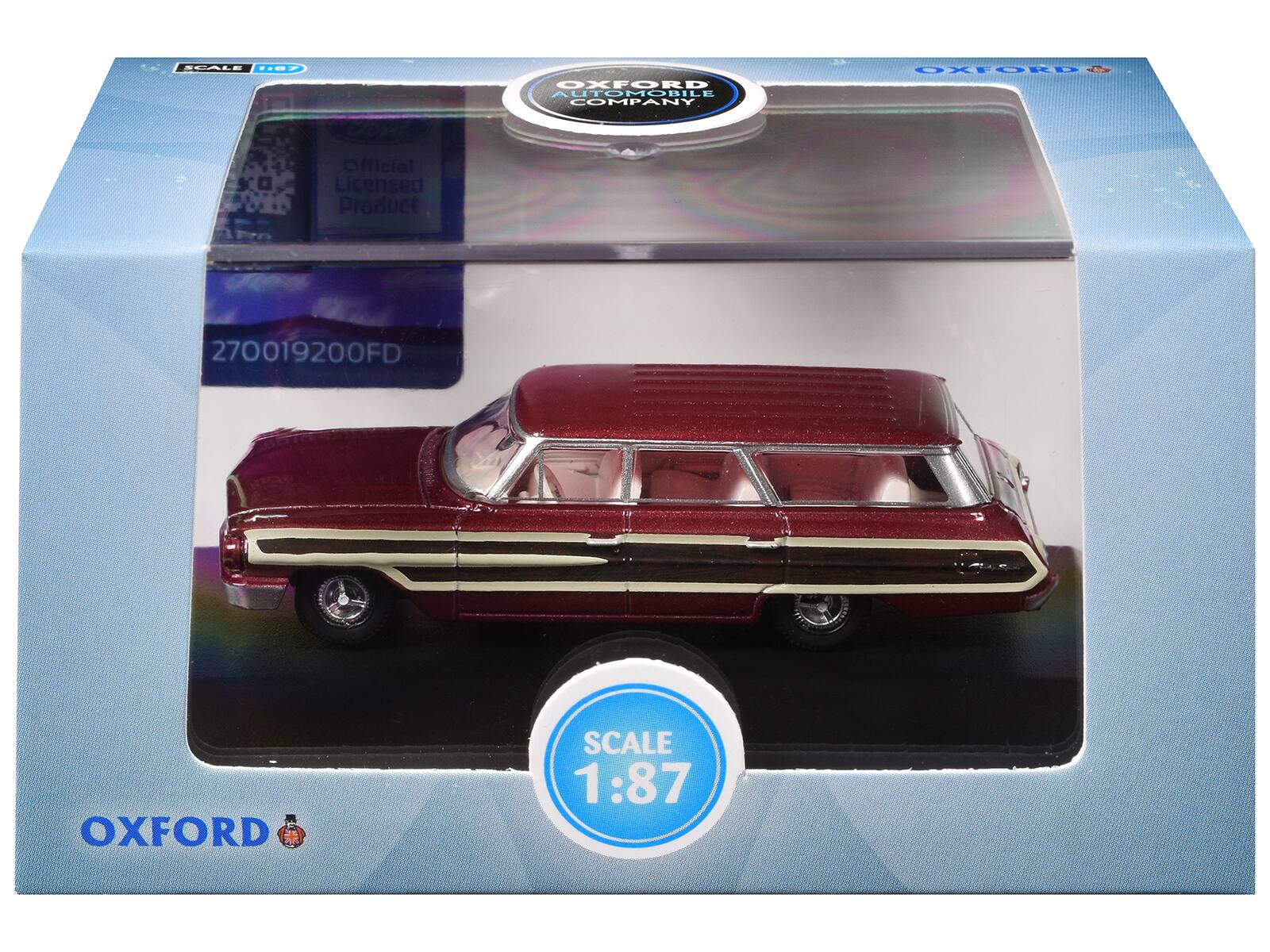 OXFORD AUTOMOBILE COMPANY  
Official Licensed Product  
270019200FD  
OXFORD  
SCALE 1:87