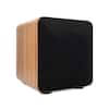 Front. Audioengine - S6 Powered Subwoofer - Walnut.