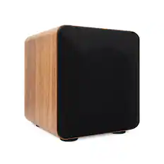 Front. Audioengine - S6 Powered Subwoofer - Walnut.