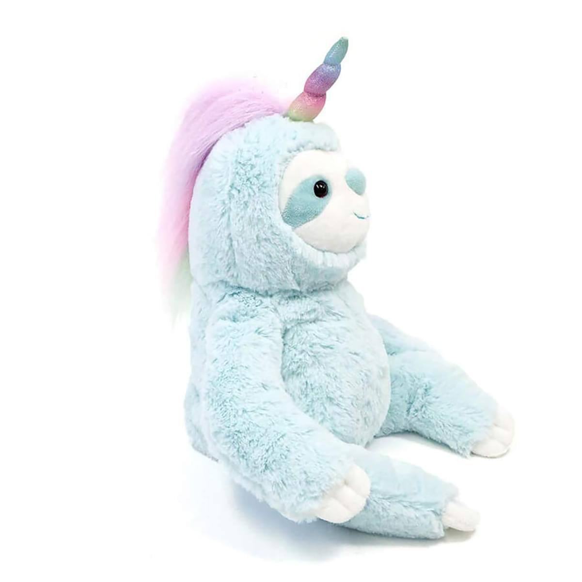 Alt View 10. Enesco - Dazzle Slothicorn 9 Inch Collectible Plush - Blue.