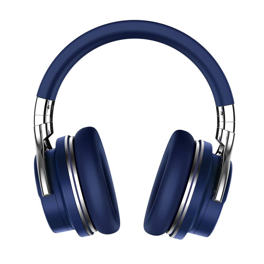 Angle. MOVSSOU - MOVSSOU E7 Bluetooth Wireless Active Noise Cancelling Headphones - night blue.