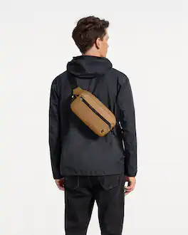 tomtoc - Aviator-T35 3.5L X-Pac Sling Bag with RFID Blocking, Minimalist Crossbody Bag Chest Shoulder Pack for Travel, Everyday - Khaki