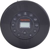 Aiwa - Flashback Wireless Kit Retro CD Player & Wireless Headphones - Black - Front_Zoom