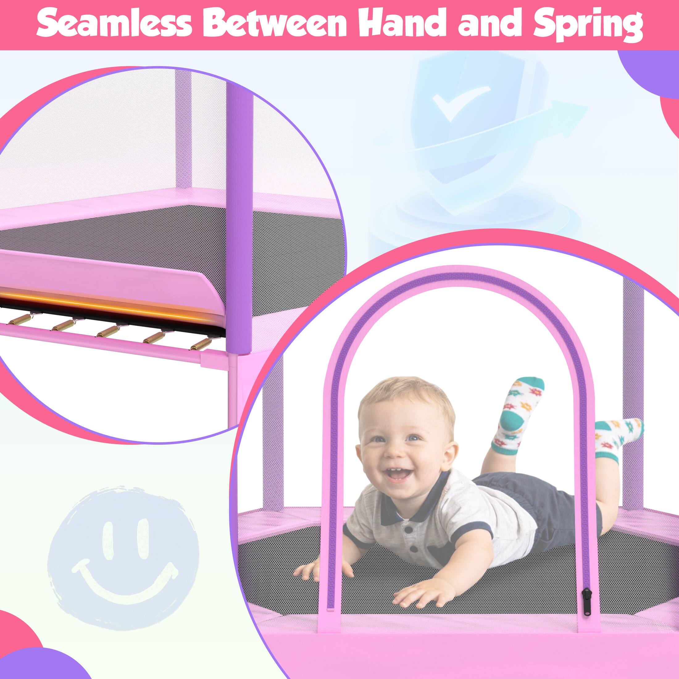 Seamless Between Hand and Spring