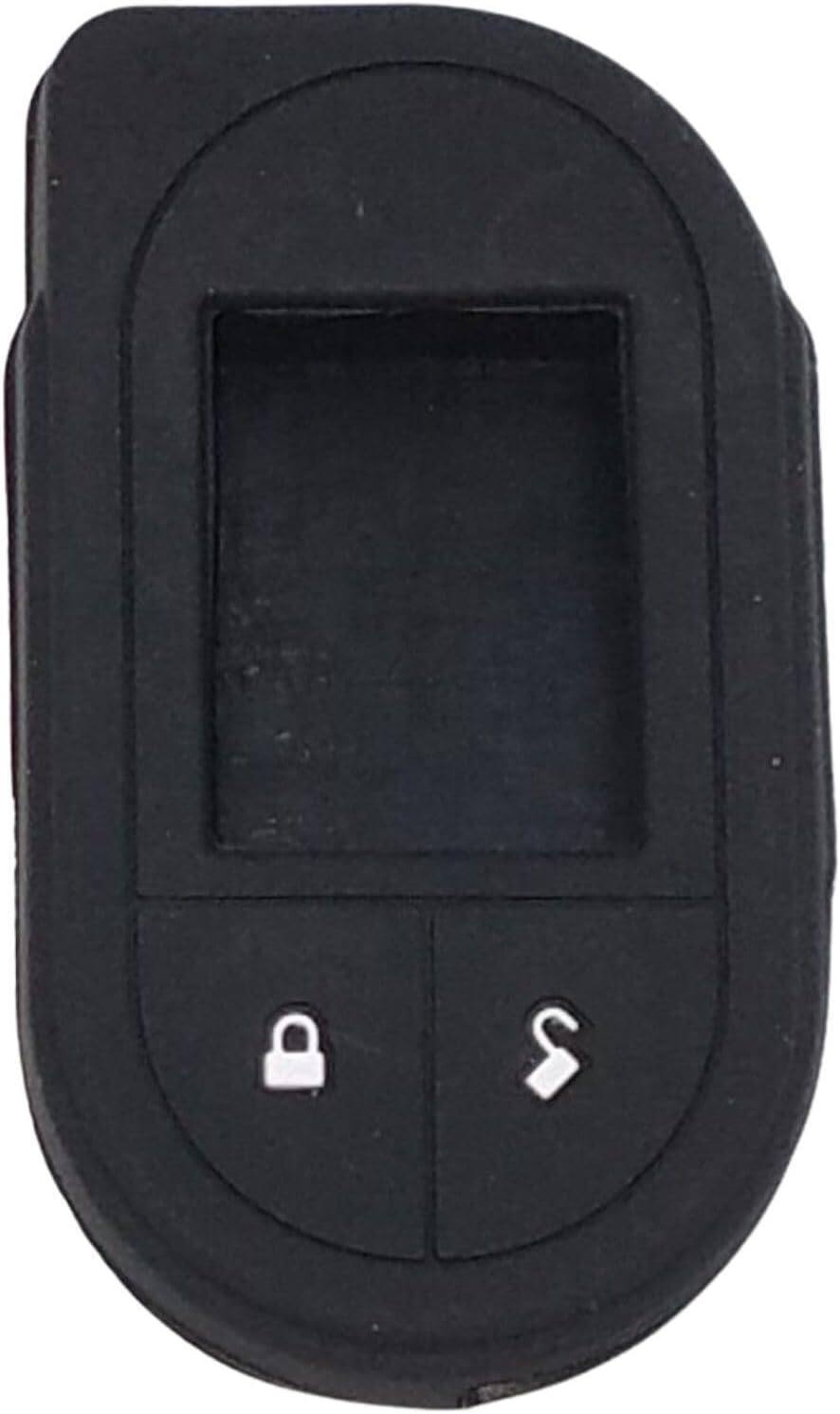 Angle. Viper - Viper 7756V 2-Way LCD Replacement Remote Control Bundled with + (1) Soft Silicone Protective Cover for Viper-Black - Black.