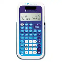 Texas Instruments - 34MV/TBL/1L1/A TI-34 16-Digit LCD MultiView Scientific Calculator - false