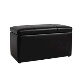 Sanford - Prytania Storage Bench PU - Black