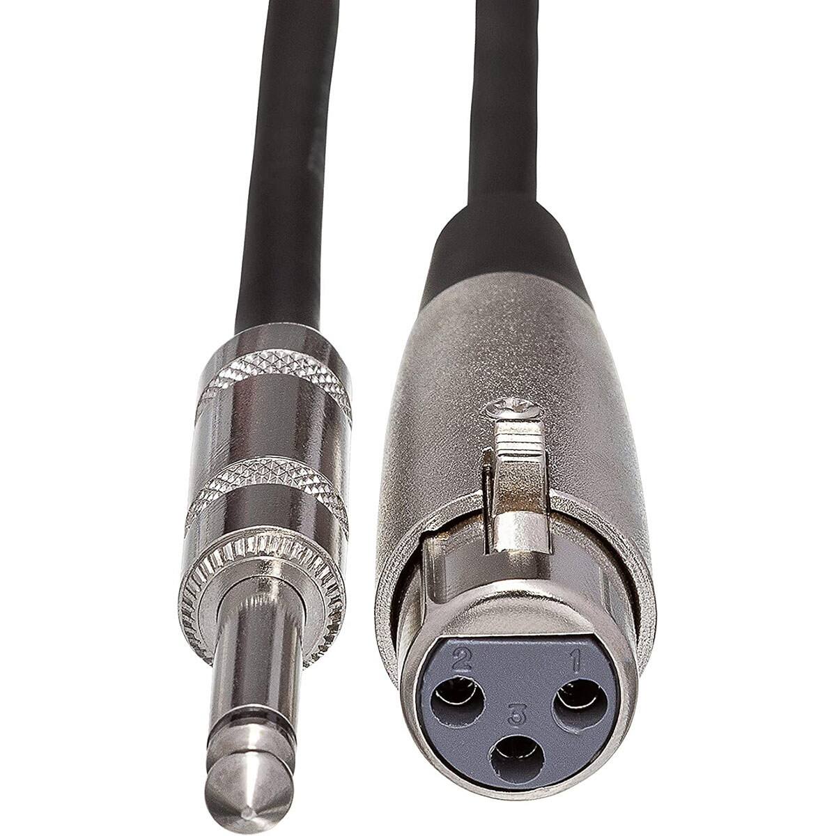 Alt View 2. Hosa Technology - Hosa Technology Microphone Cable, Hosa XLR3F to 1/4" TS, 10'.