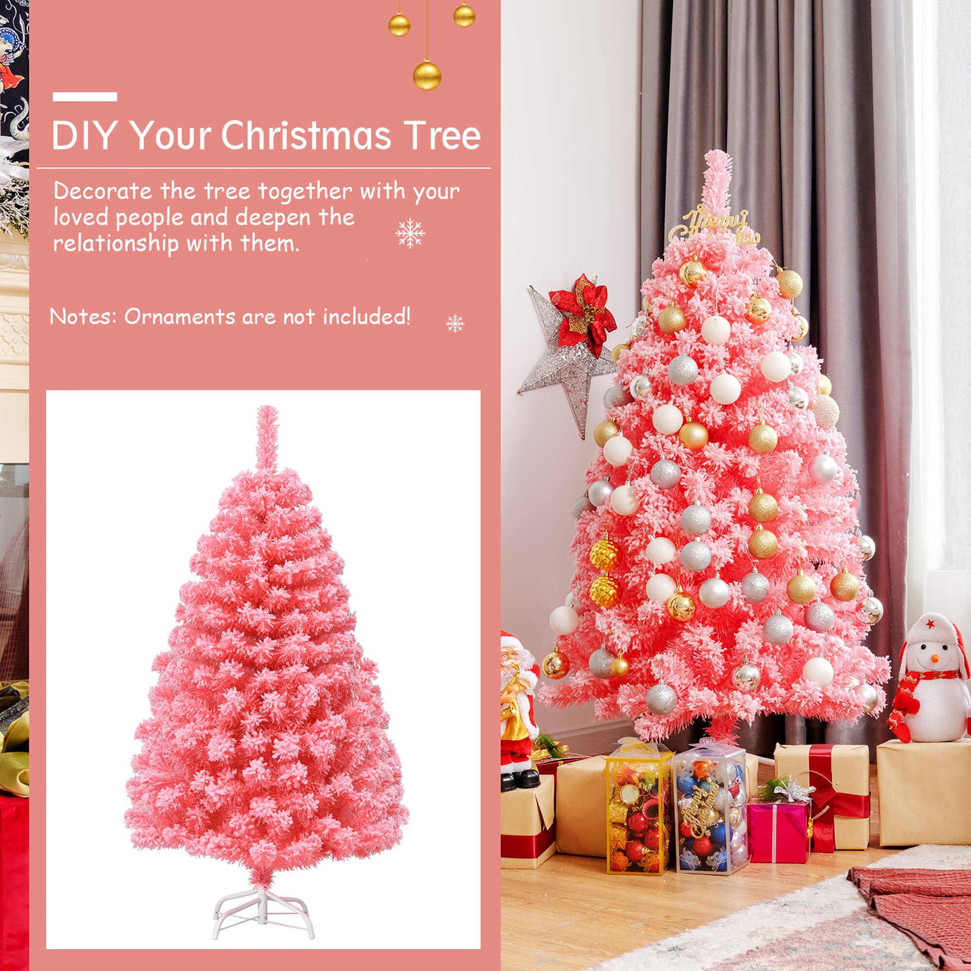 DIY Your Christmas Tree

Decorate the tree together with your loved people and deepen the relationship with them.

Notes: Ornaments are not included!