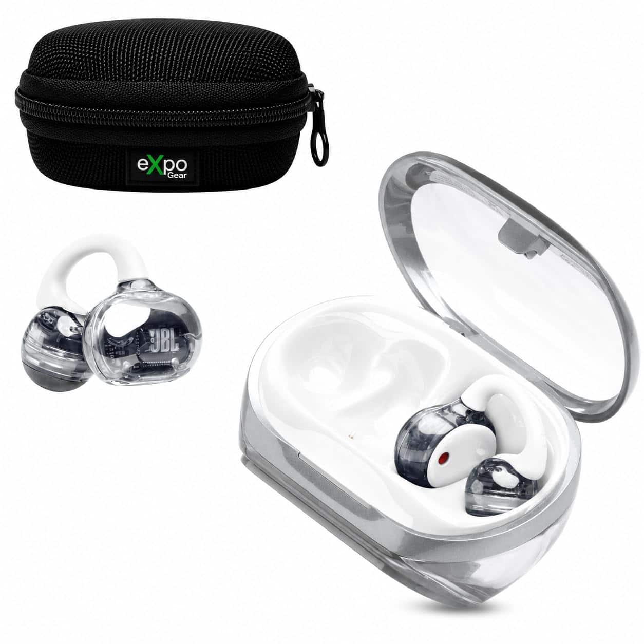 JBL - Soundgear Clips Open-Ear Wireless Headphones with Case - White price history on PriceWatchPro