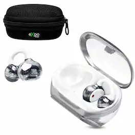 JBL - Soundgear Clips Open-Ear Wireless Headphones with Case - White