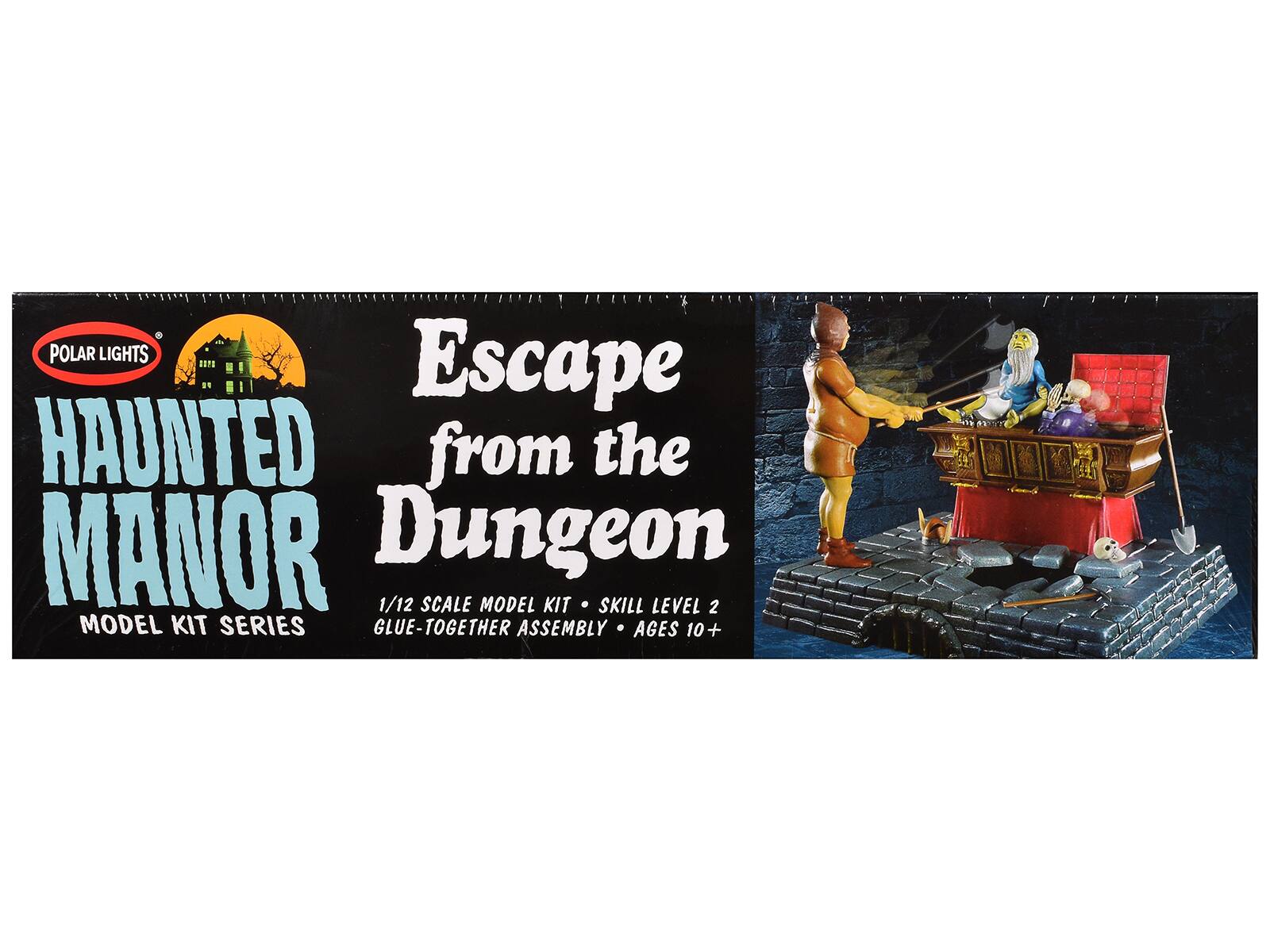 POLAR LIGHTS  
Escape from the  
HAUNTED MANOR  
1/12 SCALE MODEL KIT  
SKILL LEVEL 2  
MODEL KIT SERIES  
GLUE-TOGETHER ASSEMBLY  
AGES 10+