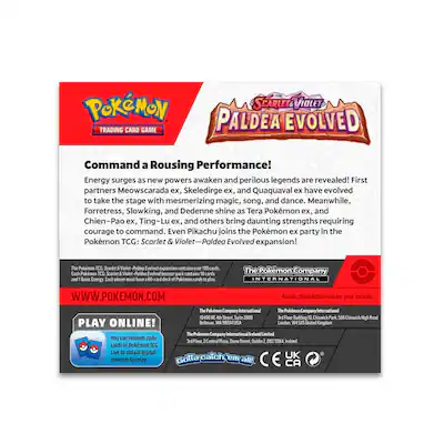 Pokmon Pokemon TCG: Scarlet & Violet Paldea Evolved Booster Box 36 Packs - Best Buy Pokmon Pokemon TCG: Scarlet & Violet Paldea Evolved Booster Box 36 Packs - Best Buy