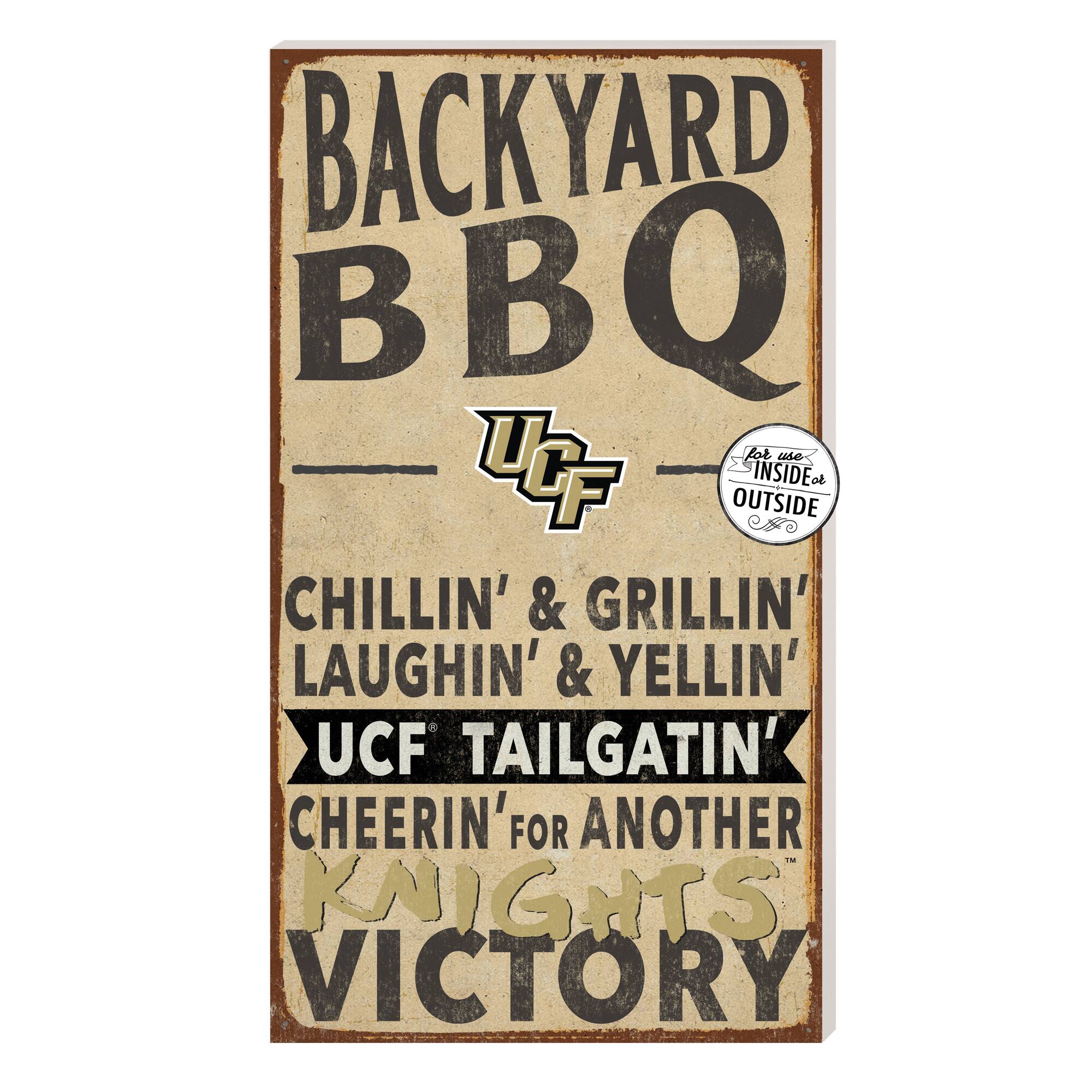 Brown UCF Knights 11'' x 20'' Indoor/Outdoor BBQ Sign
