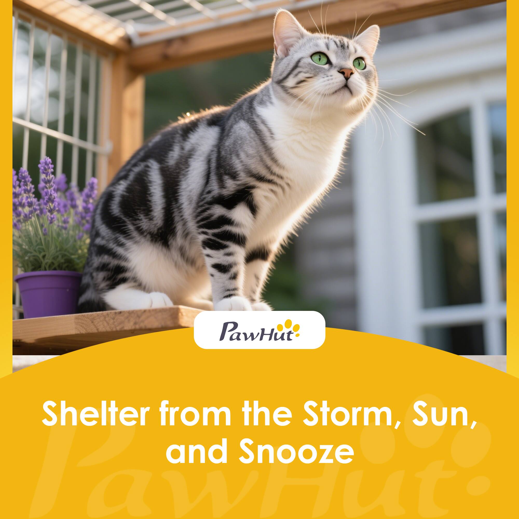 PawHut Shelter from the Storm, Sun, and Snooze