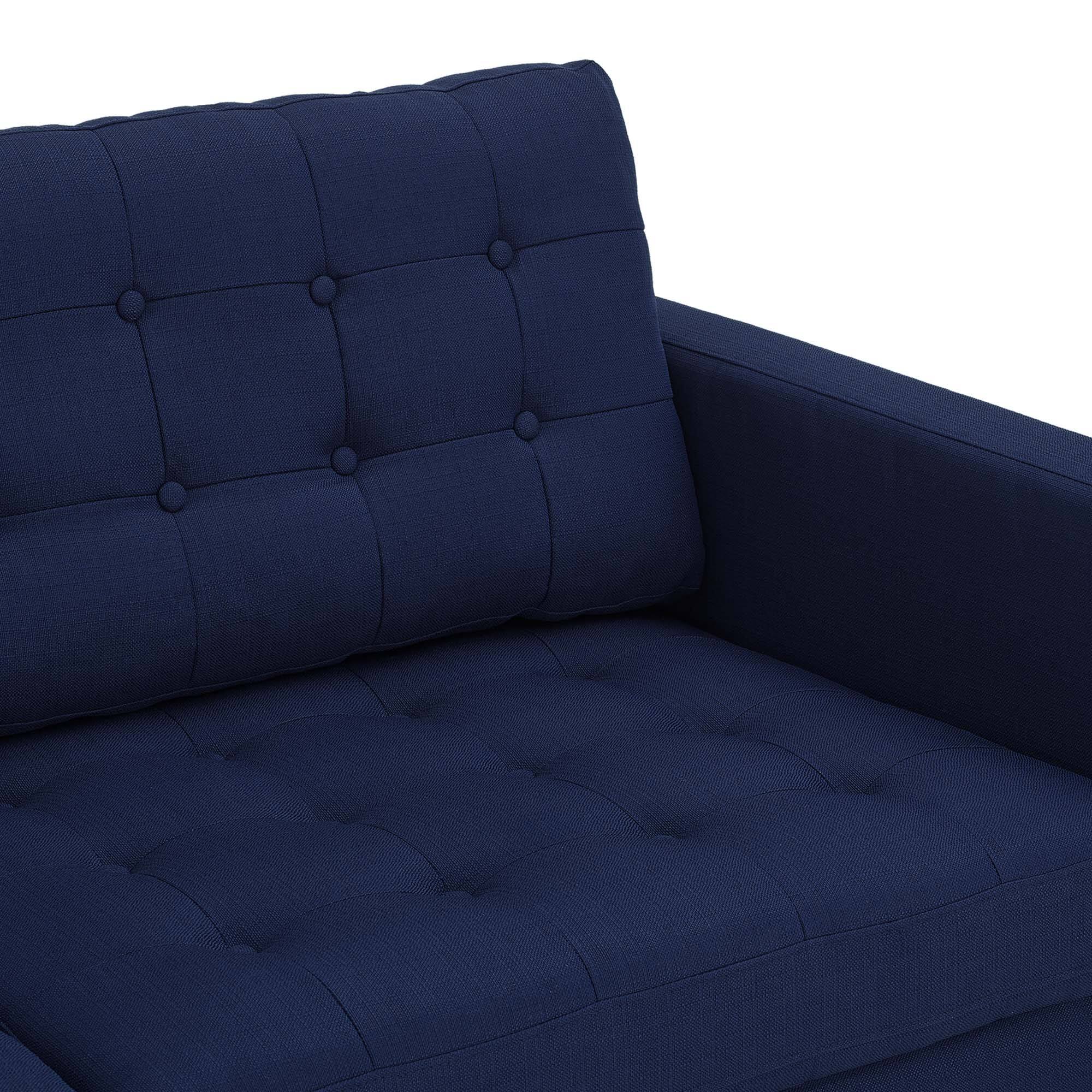 Alt View 5. Modway - Exalt Tufted Fabric Sofa by Modway - Royal Blue.