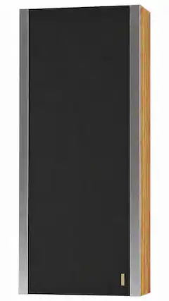 Front. AGA - AGA 18W x 48H x 13D Upper Cabinet - LH - Oak - Black - Black.