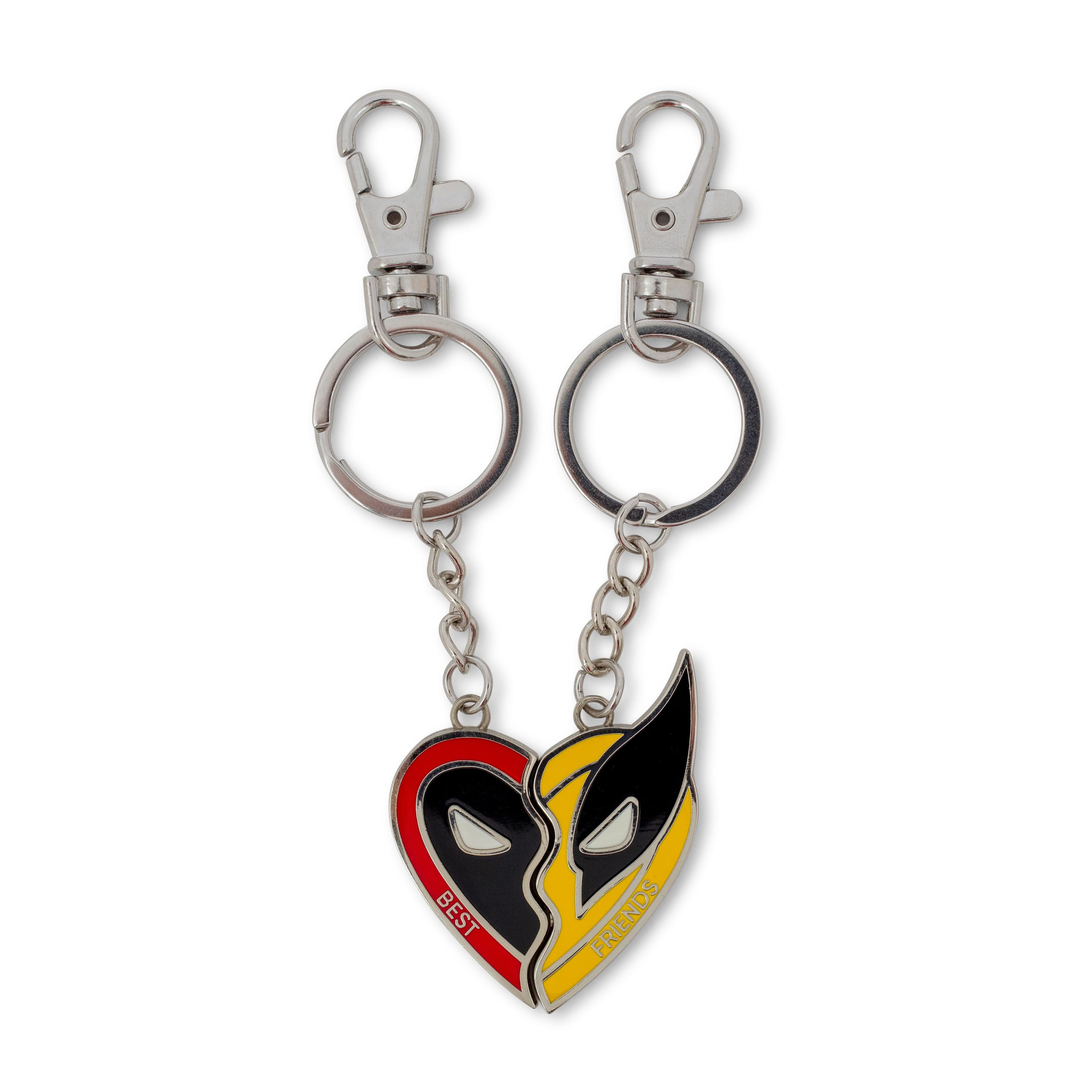 SalesOne LLC - Marvel Studios Deadpool & Wolverine "Best Friends" 2-Piece Enamel Keychain Set - Red/Black