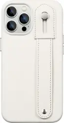 SaharaCase - Indy Series Hand Strap Case for Apple iPhone 13 Pro - Cloud White - Front_Zoom