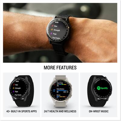 Garmin Approach S50 GPS Smartwatch 43mm Anodized Aluminum Slate Garmin Approach S50 GPS Smartwatch 43mm Anodized Aluminum Slate