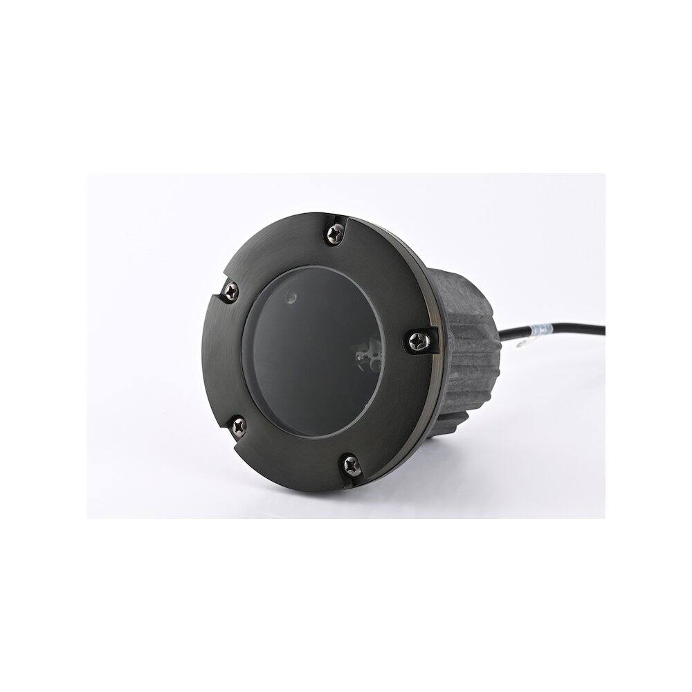 Alt View 3. Elitco Lighting - Outdoor 12V Cast Brass well light 5.25 inch Wide x 6.75 inch High in Dark Bronze - Dark Bronze.
