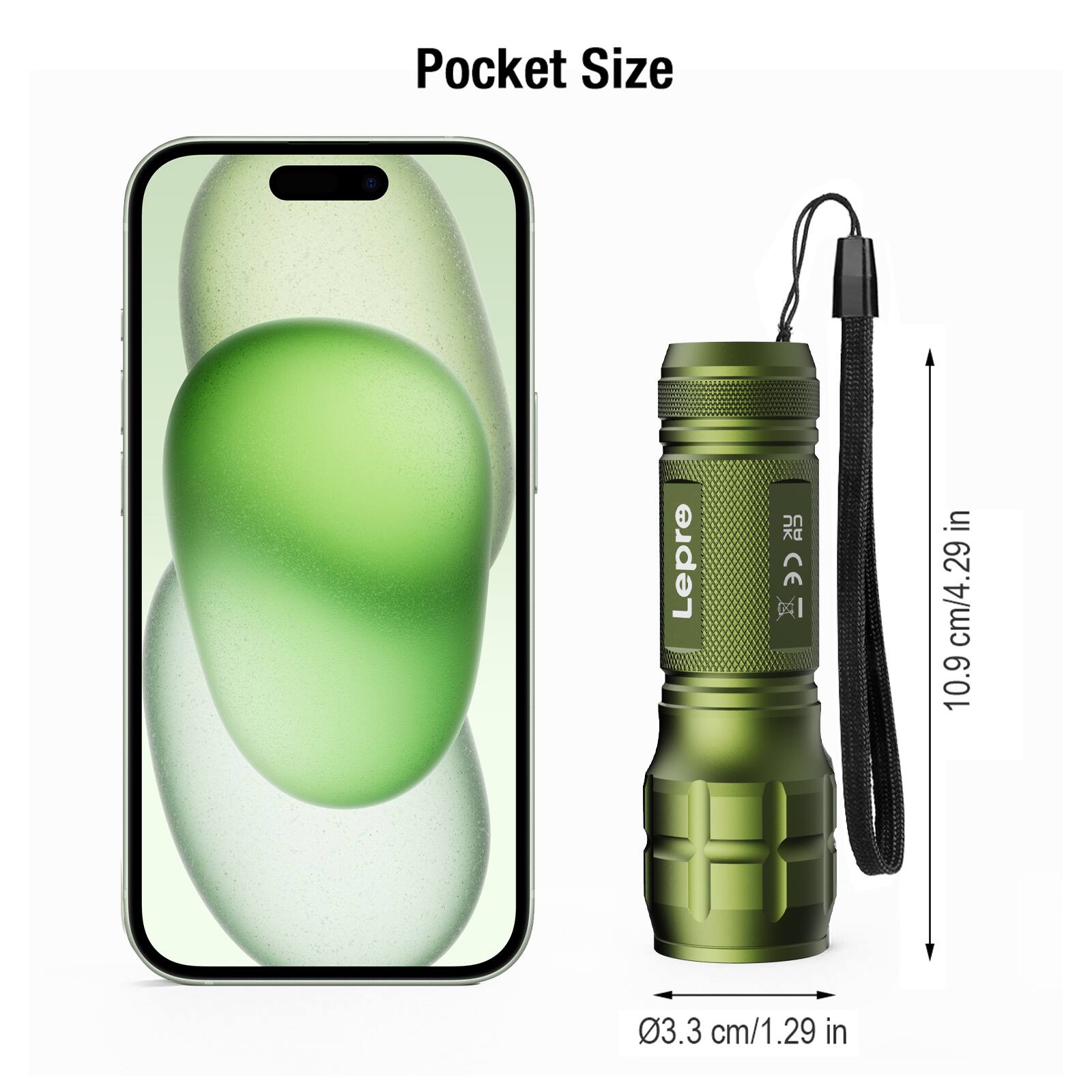 Pocket Size  
Lepre XC  
10.9 cm/4.29 in  
Ø3.3 cm/1.29 in
