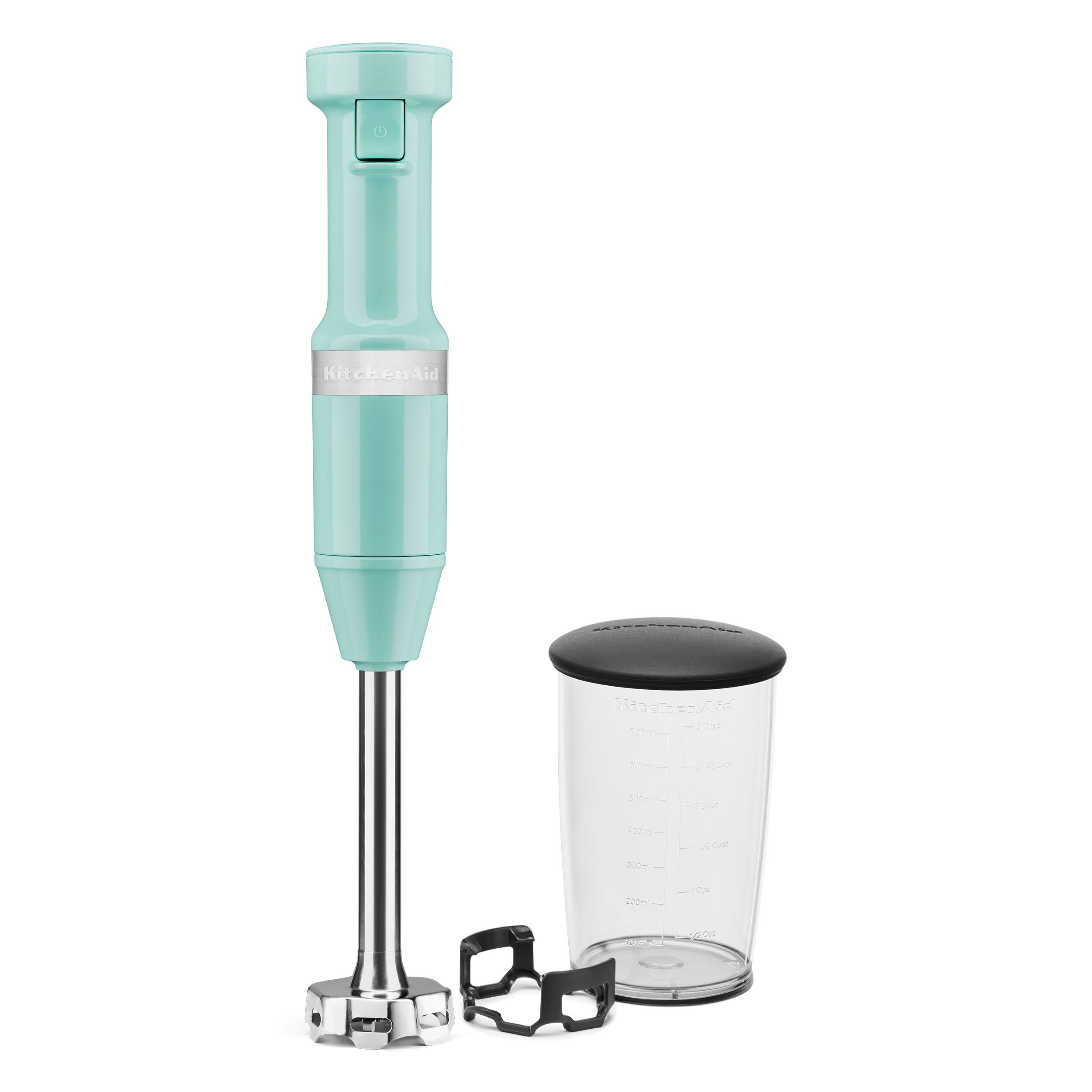 Angle. KitchenAid - Variable Speed Corded Hand Blender - KHBV53 - Ice.