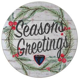Jardine - DePaul Blue Demons 20'' x 20'' Season's Greetings Circle - White